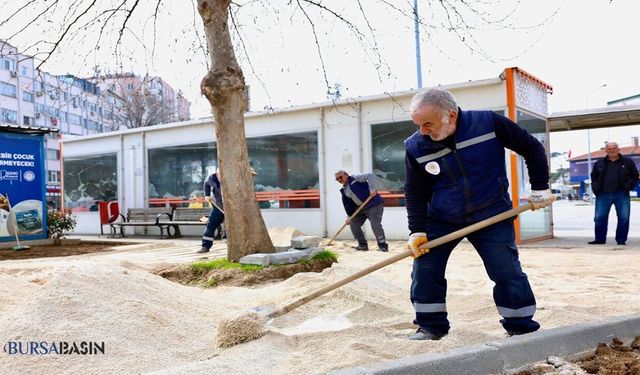 Gemlik Çarşı Meydanı’nda Kapsamlı Yenileme Başladı