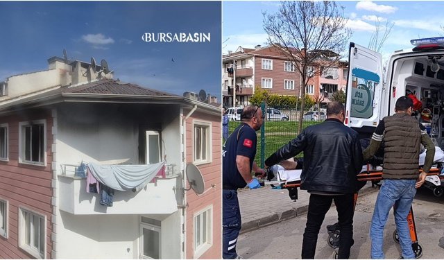 İnegöl’de Apartman Yangını