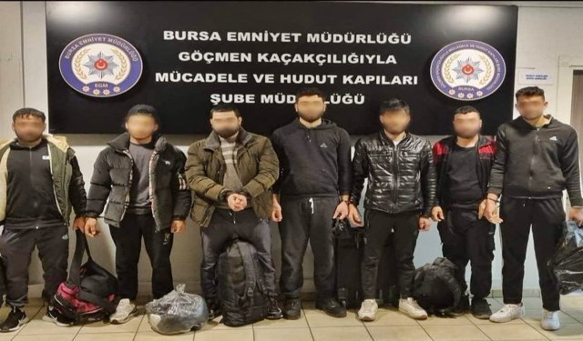 Bursa’da kiralık evde kaçak göçmen ağı çökertildi