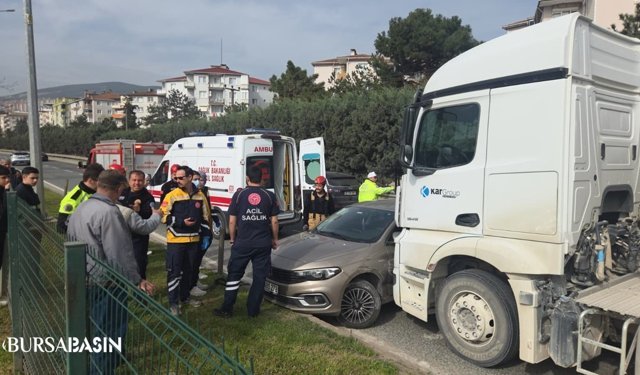 Orhangazi’de Önüne Kattığı Otomobili Sürükledi