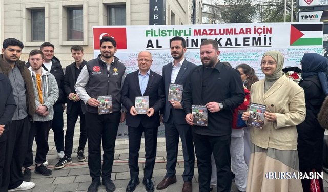 Osmangazi’de Filistin İçin Duygu Panosu