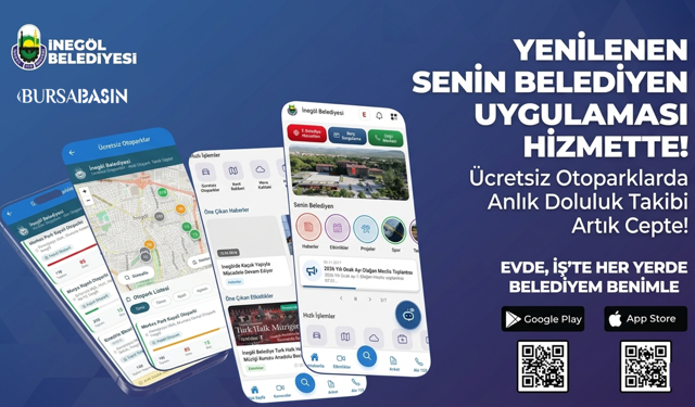 İnegöl’de Akıllı Uygulama: Otopark Takibi Cebinizde