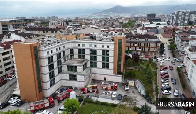 Bursa'da Hastanede Çıkan Yangın Korkuttu