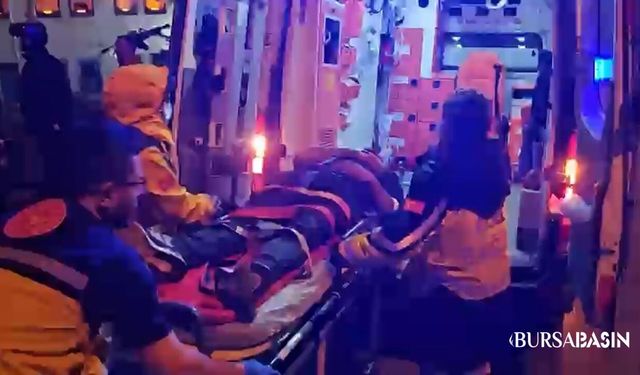 Yıldırım’da Motosiklet Merdivenlerden Uçtu