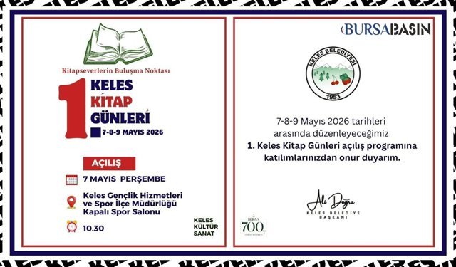 Keles’te Kültür Buluşması: 1. Kitap Günleri Başlıyor