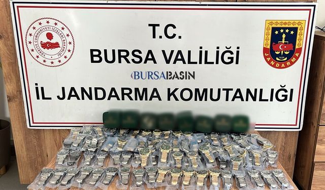 İnegöl’de Kaçak Saat Operasyonu: 150 Rolex Ele Geçirildi