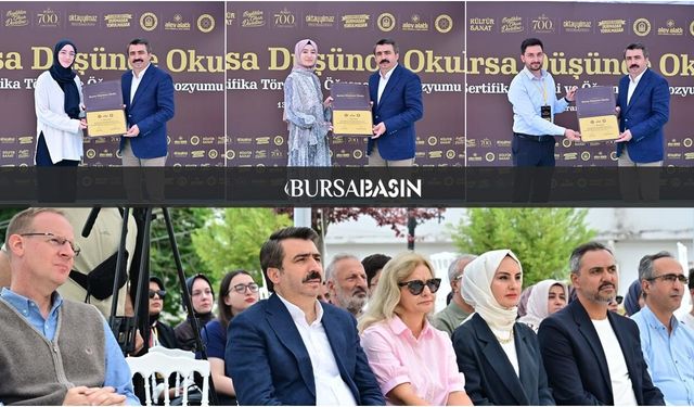 Bursa Düşünce Okulu’nda Gençlere Sertifika Coşkusu