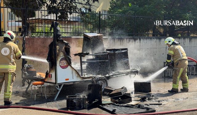 İznik'te Alev Alan Karavan Paniğe Neden Oldu