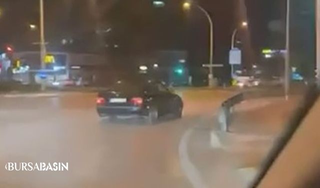 Bursa’da Yeşil Işıkta Drift Yaptı, 345 Bin TL Ceza Yedi