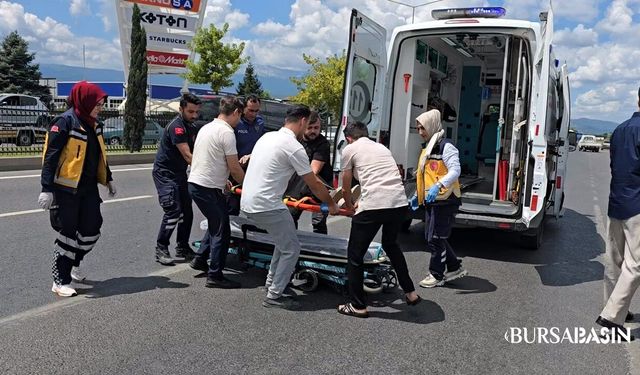 İnegöl'de Otomobille Motosiklet Çarpıştı: 2 Yaralı