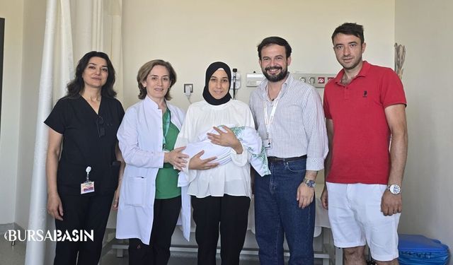 Bursa’da anne karnında tedavi edilen bebek hayata tutundu