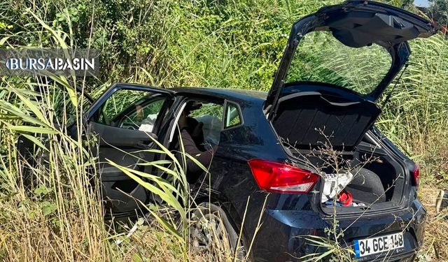 Karacabey'de Otomobil Kanala Uçtu: 6 Yaralı