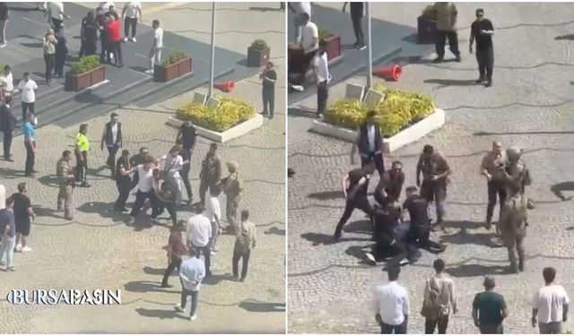 Bursa Adliyesi Önünde Meydan Savaşını Aratmayan Kavga