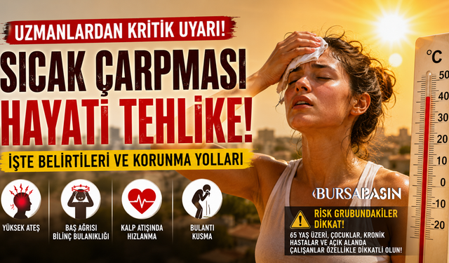 Bursa'da Sıcak Çarpmasına Karşı Kritik Uyarı