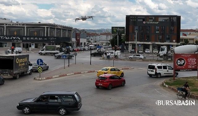 İnegöl'de Çevreyi Kirletenlere Drone Takibi