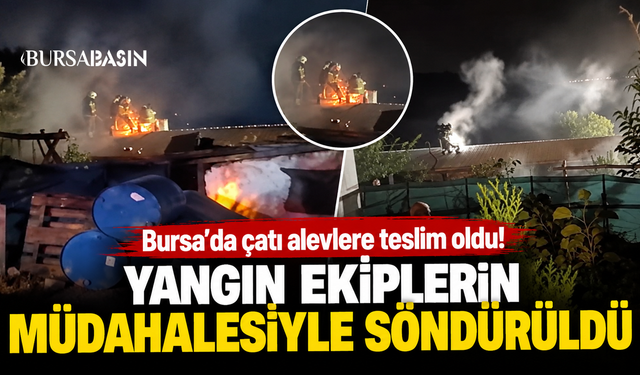 Karacabey'de çatı yangını! Elektrik Trafoları Patladı