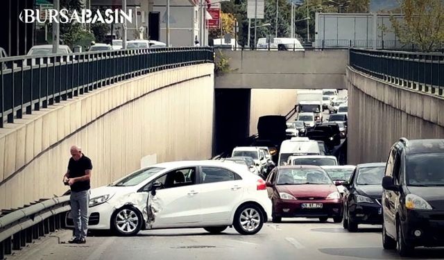 Bursa'da Alt Geçitte Korkutan Kaza: Faciadan Dönüldü
