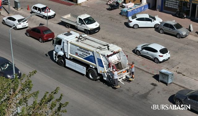 İnegöl sokaklarında elektrikli çöp kamyonu test edildi
