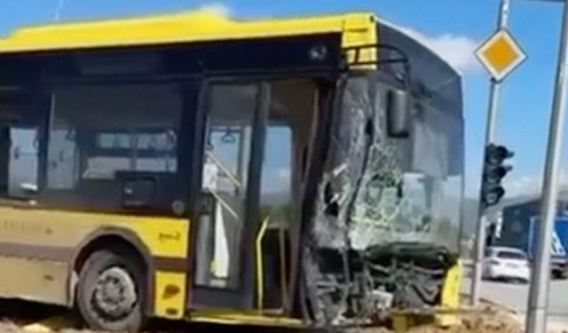 Gemlik’te belediye otobüsü kazası: Büyük panik