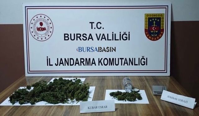 İnegöl'de Narkotik Operasyonu: 1 Kilo Esrar Ele Geçirildi