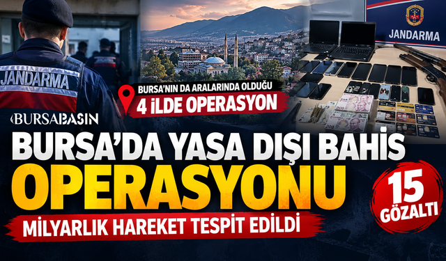 Bursa’da yasa dışı bahis operasyonu: Milyarlık hareket