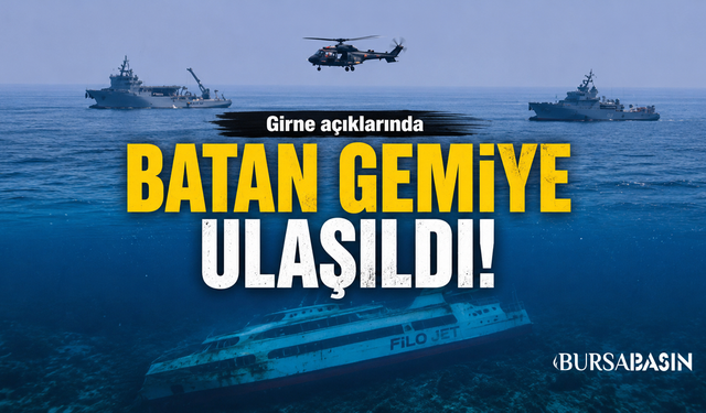 Girne Açıklarında Batan Geminin Enkazına Ulaşıldı