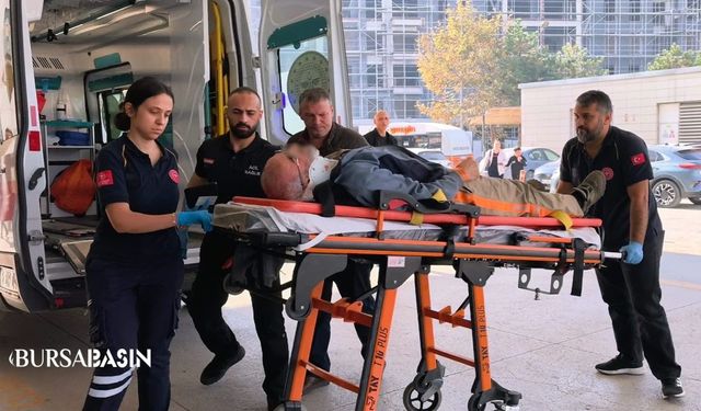 İnegöl’de 4 Metreden Düşen Çatı Ustası Yaralandı