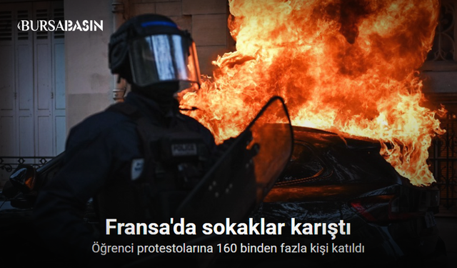 Fransa 160 Binden Fazla Kişi Sokağa İndi!