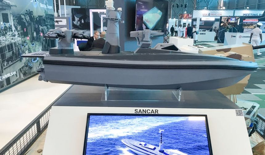 Sancar silahlı insansız deniz aracı ilk kez görücüye çıktı