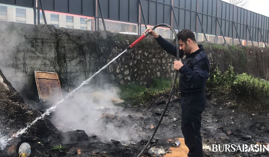 Bursa'da Ot Yangını: İtfaiye Hızlı Müdahale Etti