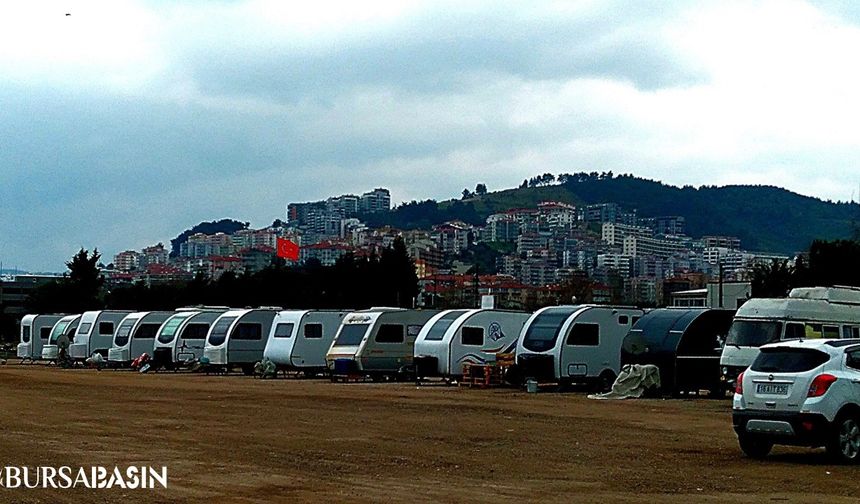 Mudanya'da Karavan Sahipleri BURULAŞ'a Bin Lira Kira Ödüyor