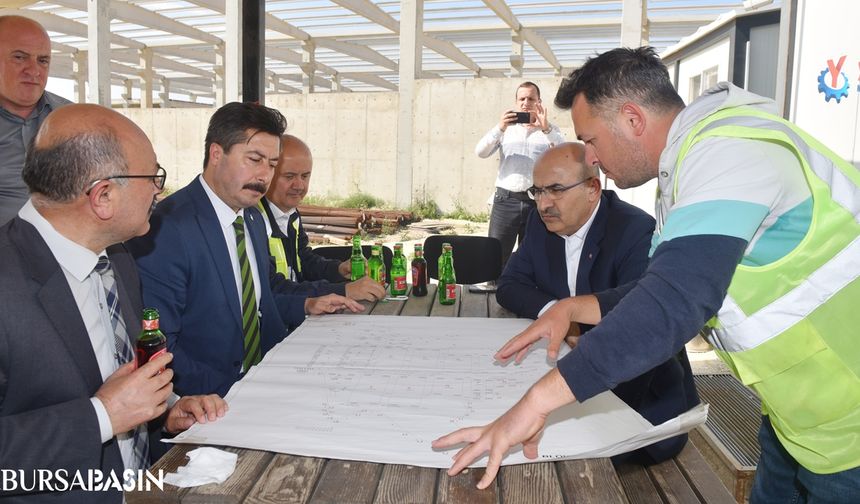 Bursa Valisi, Yüksek Hızlı Tren Projesi Yenişehir Etabını İnceledi