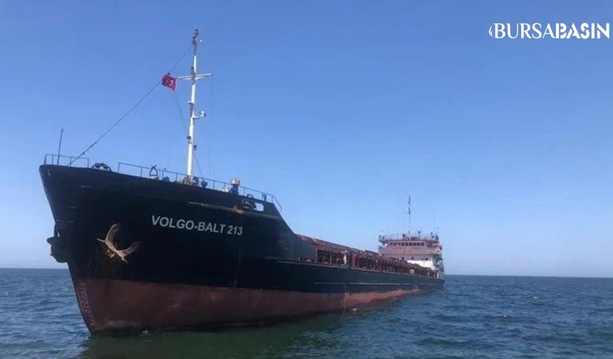 Mudanya'da Karaya Oturan Gemi Kurtarıldı