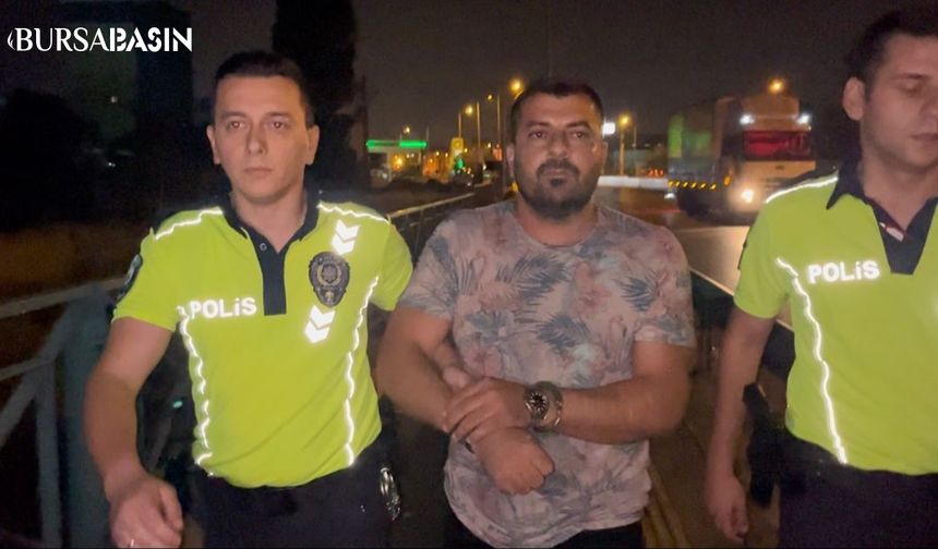 Gürsu'da Polis Denetiminden Kaçan Sürücü Yakalandı