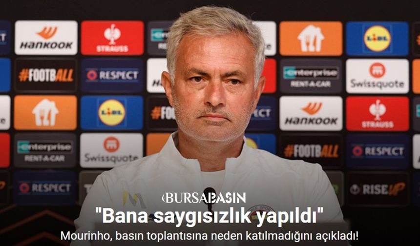 Mourinho: 'basın toplantısından hiç kaçmadım'