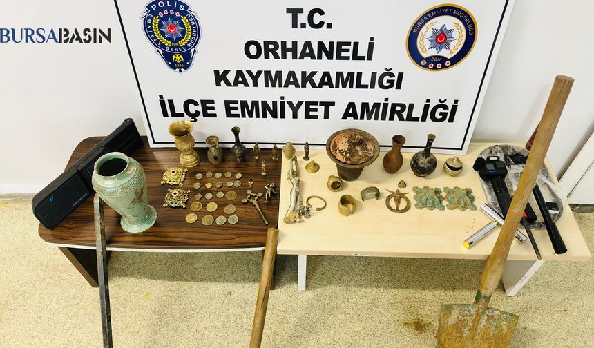 Orhaneli’de Kaçak Kazı Yapan 3 Şüpheli Yakalandı