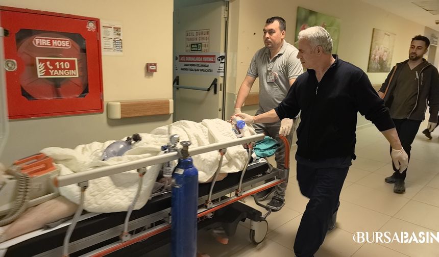 İnegöl’de Motosiklet Direğe Çarptı: 1 Ağır Yaralı