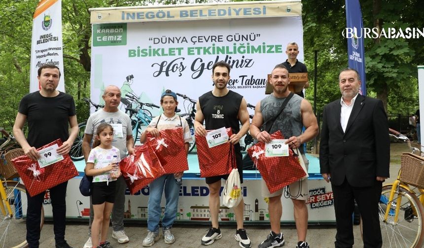 İnegöl’de Çevre İçin Pedallar Çevrildi