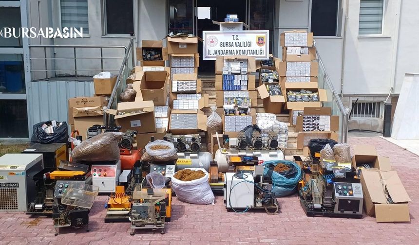 Gemlik'de Kaçak Sigara Operasyonu: 4 Gözaltı