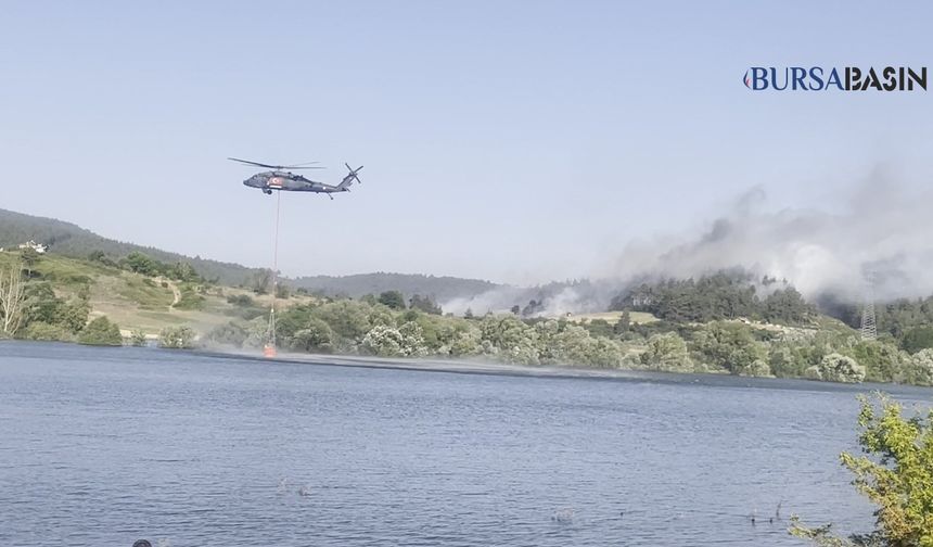 Orhaneli’de Orman Yangınına Müdahale Sürüyor