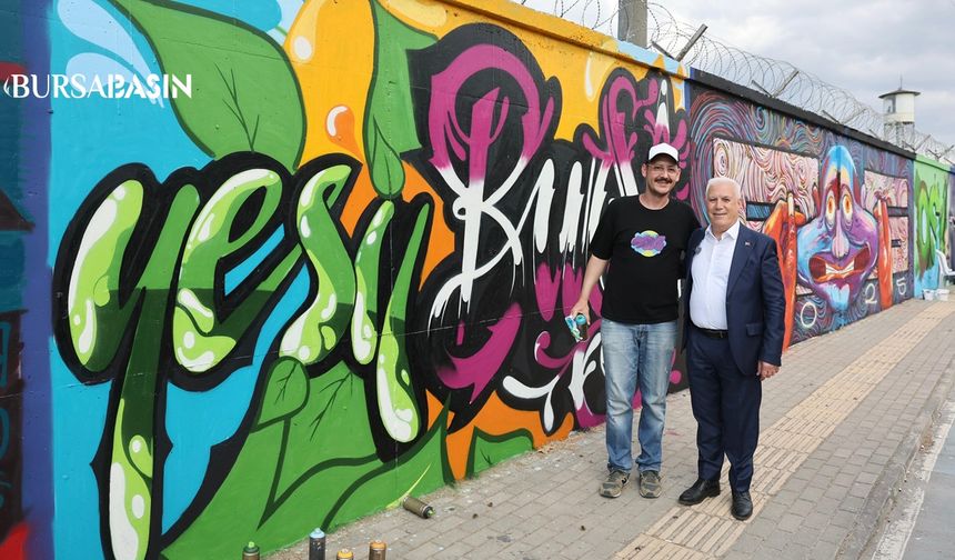 Bursa'da 72 sanatçıyla dev graffiti şenliği yapıldı