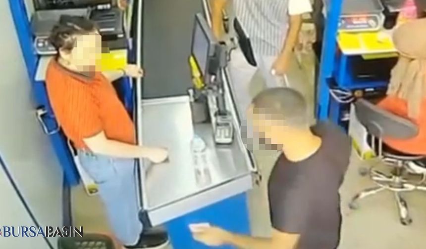 Mustafakemalpaşa'da Kasiyere Yumruk Atan Müşteri Tutuklandı