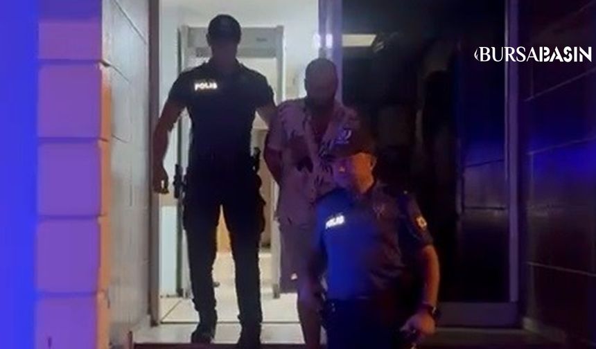 34 Yıl Cezalı Hükümlü Bursa'da Tabancayla Yakalandı