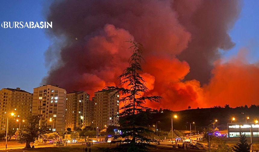 Kestel-Gürsu Arasındaki Yangında Mahalle Tahliyesi