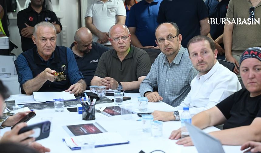 AK Parti Heyeti Yangın Bölgesinde Vatandaşla Buluştu
