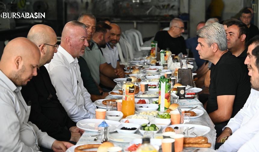 Başkan Karabatı Sanayi Esnafıyla Kahvaltıda Buluştu