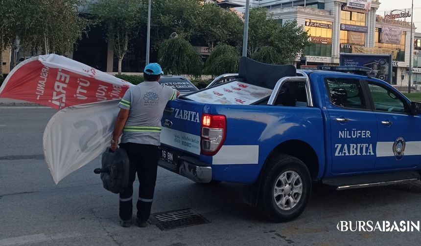 Nilüfer’de Cadde ve Sokaklar Görsel Kirlilikten Arındı