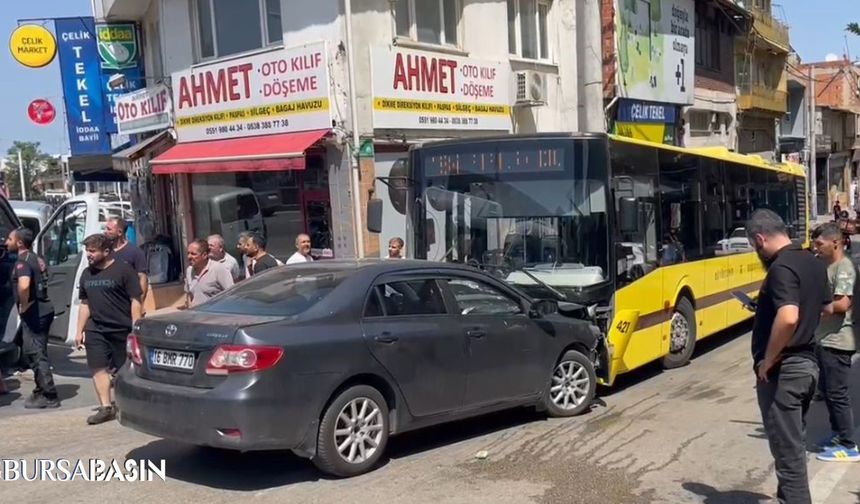 Bursa’da Otobüs ile Otomobil Çarpıştı: 6 Yaralı