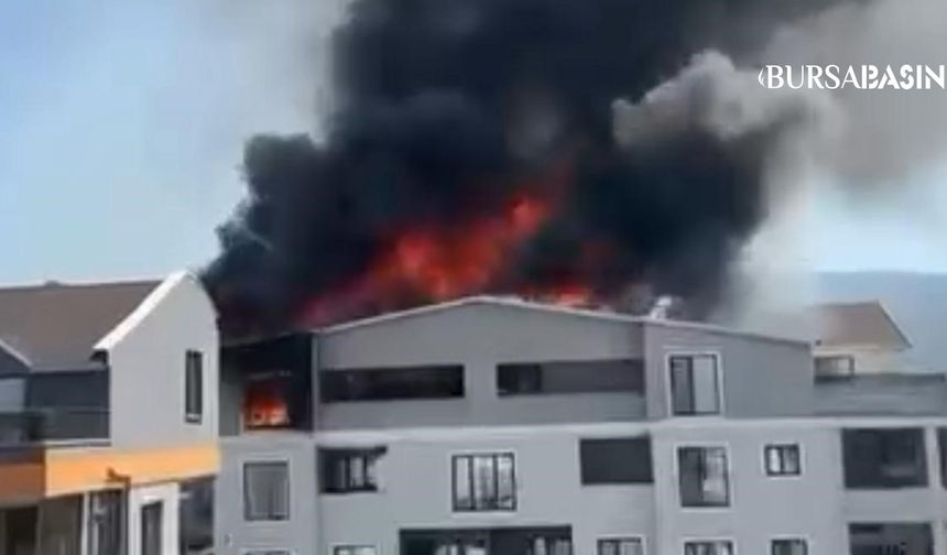 Bursa’da 6 Katlı Apartmanda Korkutan Yangın