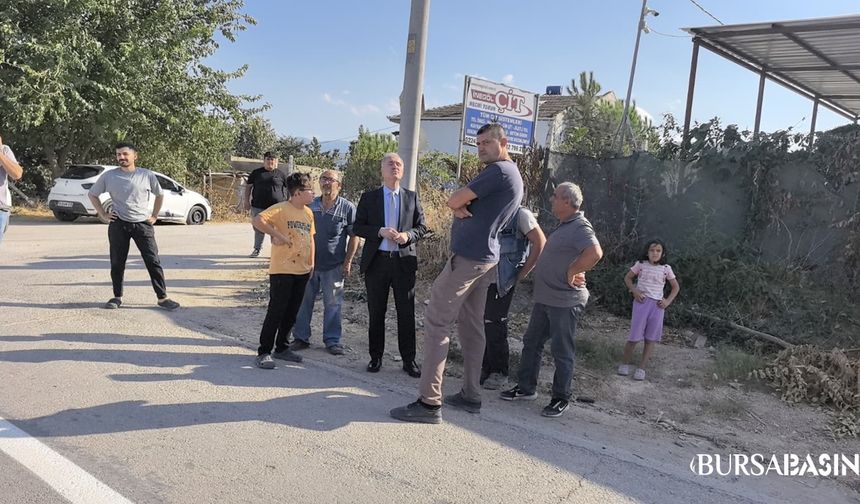 İnegöl’de Kaza: Başkan Taban İlk Müdahaleyi Yaptı